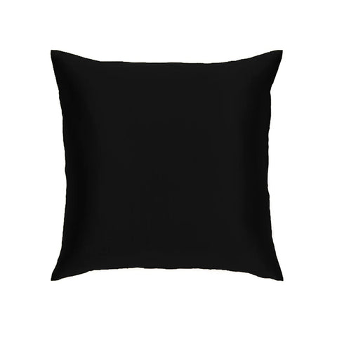 Silk cushion cover black