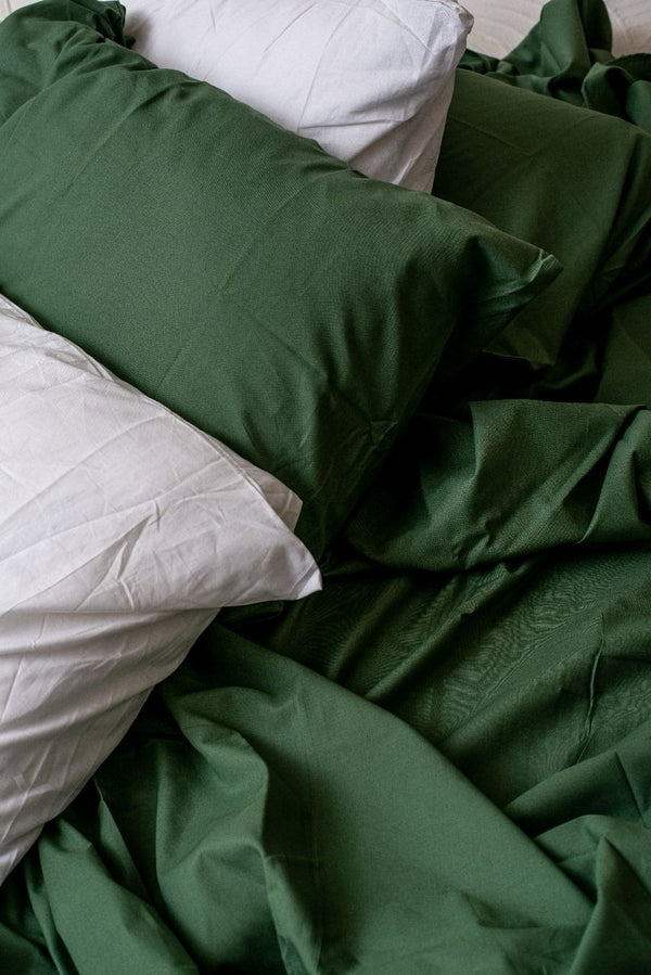 Solid Green 100% Cotton Bedsheet