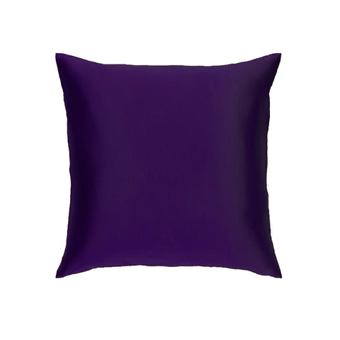 Silk cushion cover purple