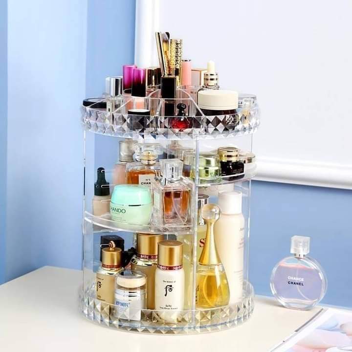 ACRYLIC ROTATING ORGANIZER