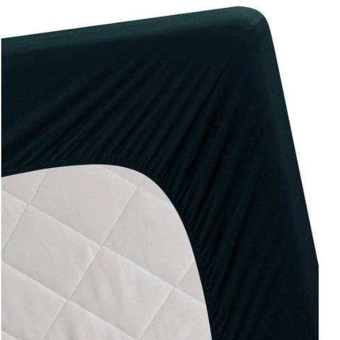 Jersey fitted sheet black