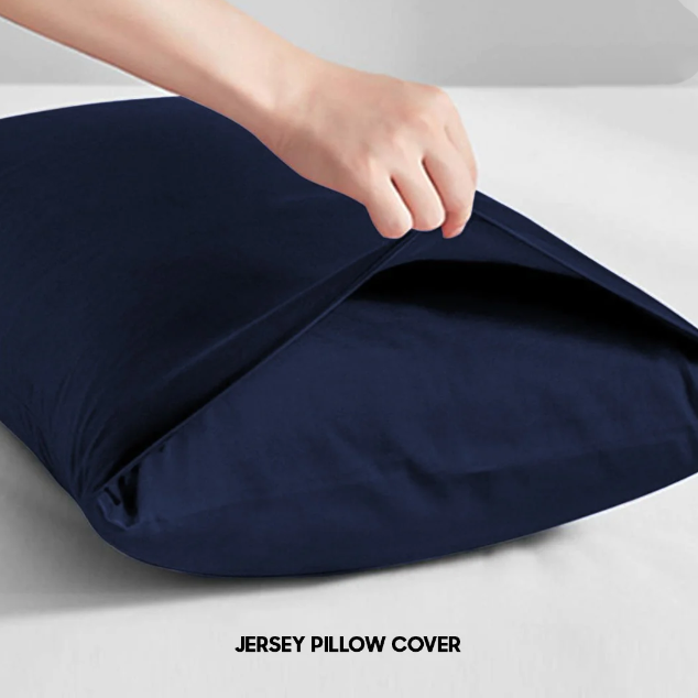 Jersey pillow covers blue