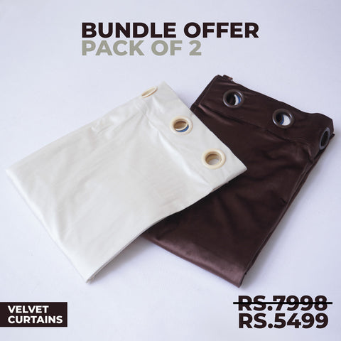 Bundle Offer | Pack of 2 Velvet Curtains