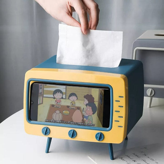 CREATIVE 2 IN TV TISSUE BOX