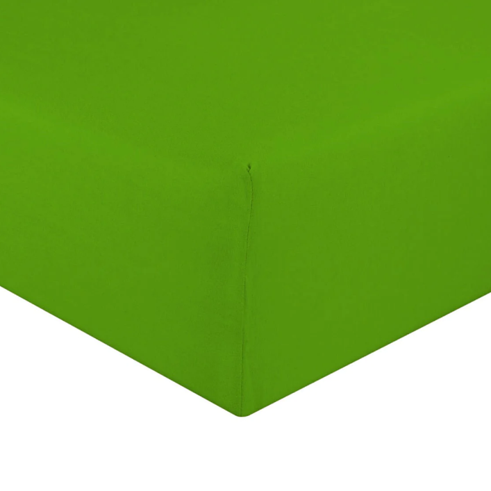 Jersey fitted sheet green