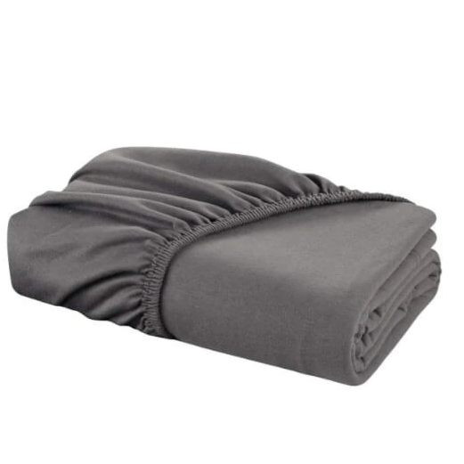 Jersey fitted sheet grey