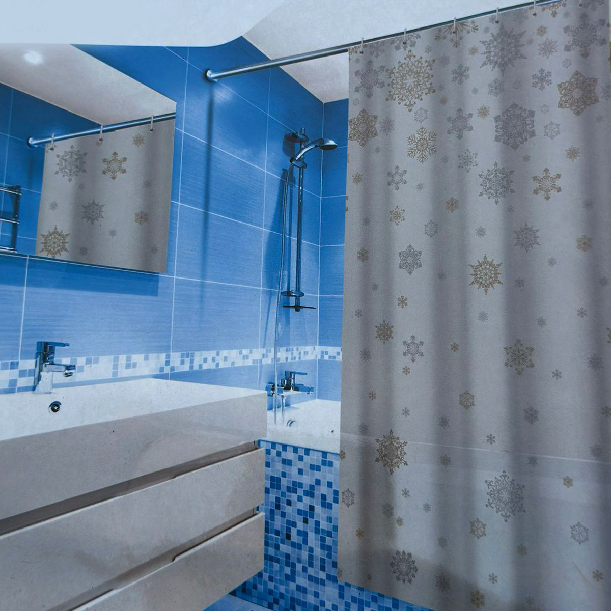 PEVA shower curtains design 4