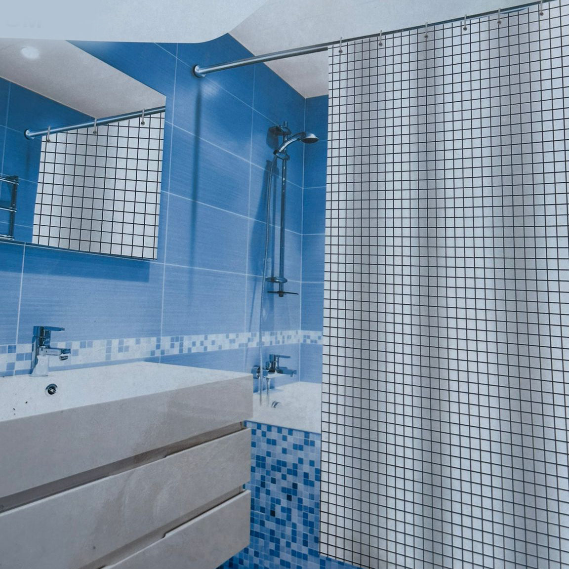 PEVA shower curtains design 6
