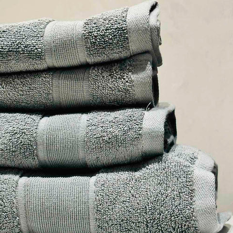 4 Pcs bath towel set grey