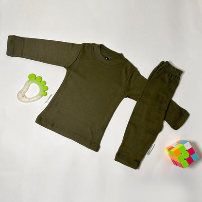 Infant nightsuit dark green