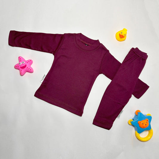 Infant nightsuit maroon