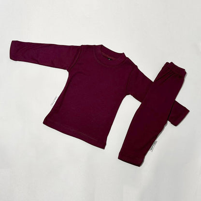 Infant nightsuit maroon