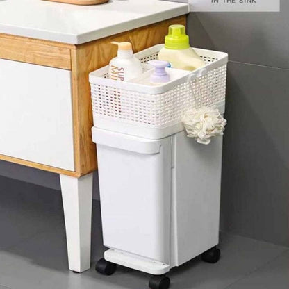 Trolley with dustbin