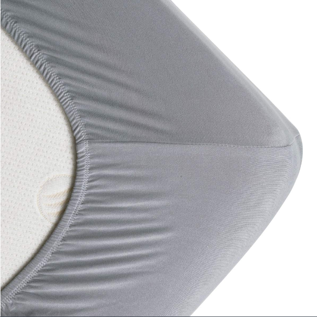 Jersey fitted sheet grey