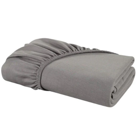 Jersey fitted sheet grey