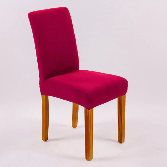 Dining room chair cover maroon