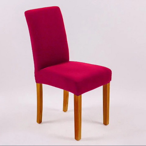 Dining room chair cover maroon