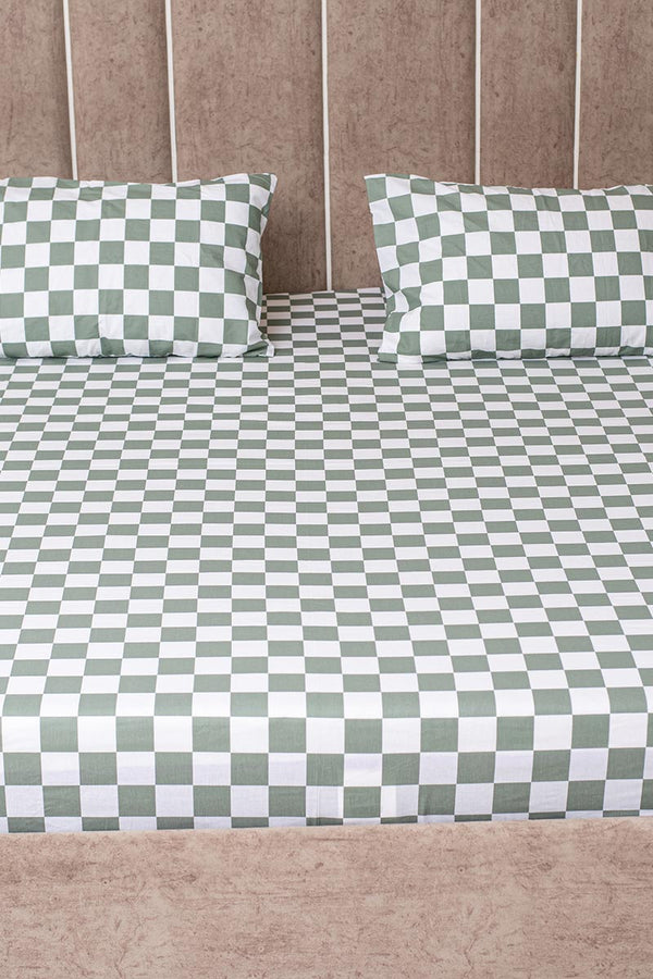 Checkmate 100% cotton bedsheet