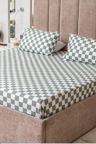 Checkmate 100% cotton bedsheet