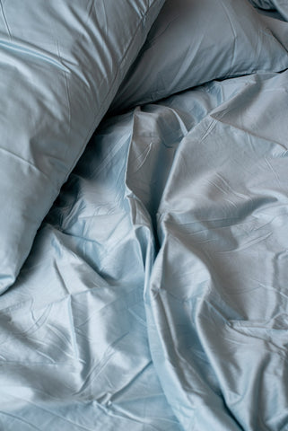 Blue horizon 100% cotton satin bedsheet