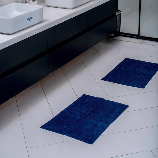 bathmat dark blue