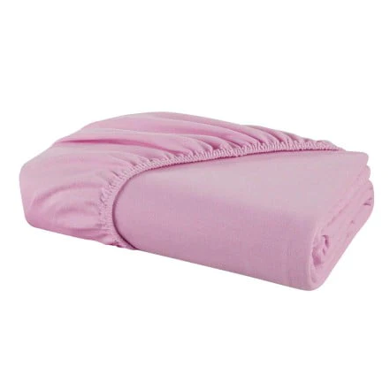 Jersey fitted sheet pink