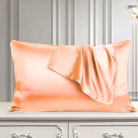 Silk pillow cover pink
