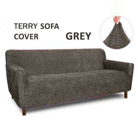 Terry sofa cover grey