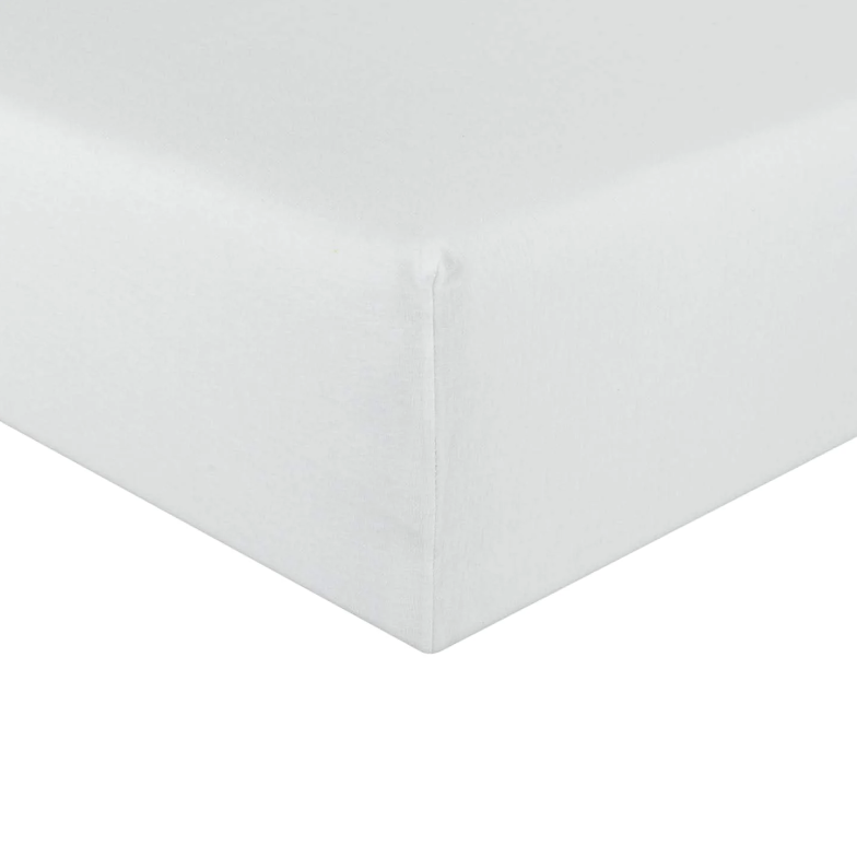 Jersey fitted sheet white