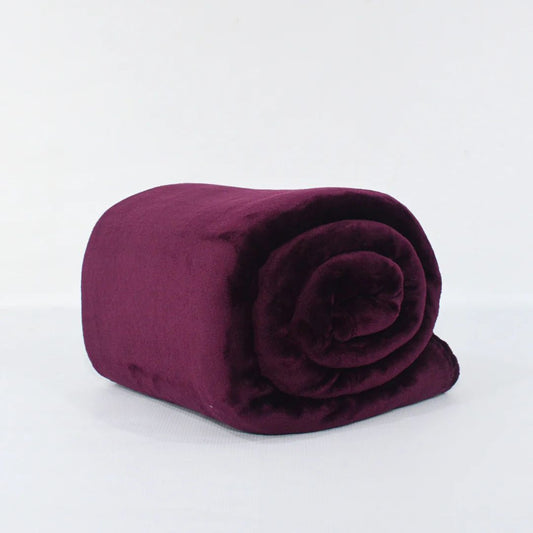 Plush blanket purple