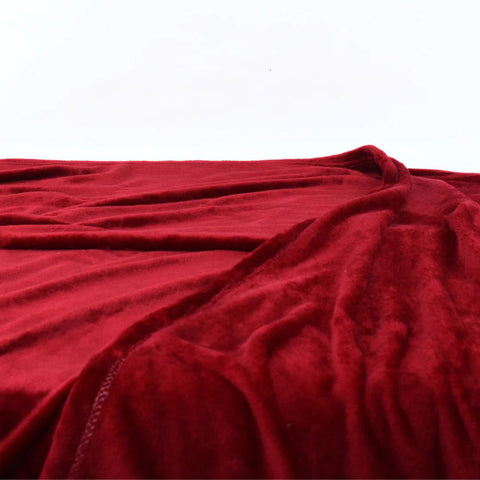 Plush blanket red