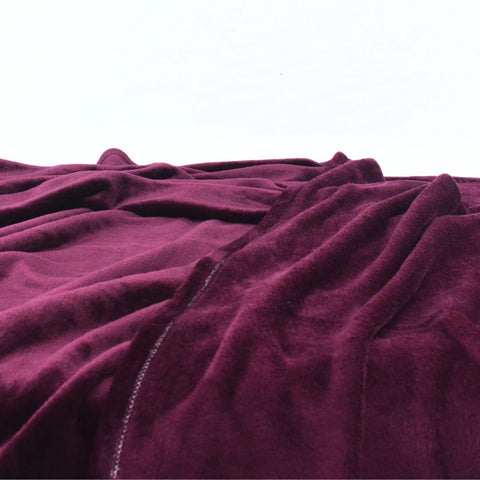Plush blanket purple