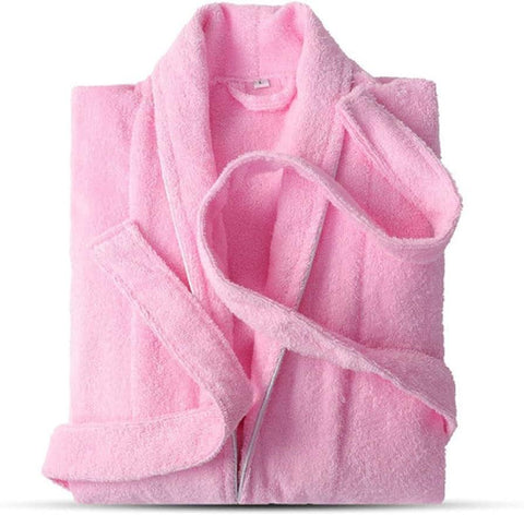Velour bathrobe pink