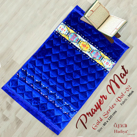 Gold Series Prayer Mat Blue