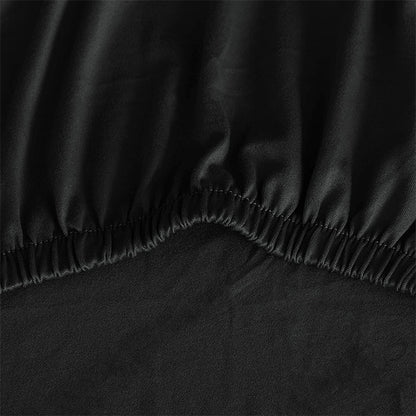 Dining room chair cover black