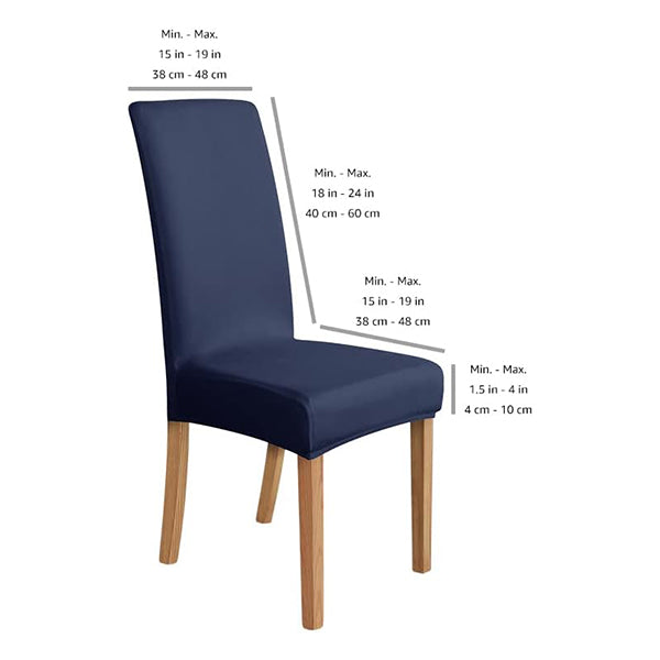 Dining room chair cover blue