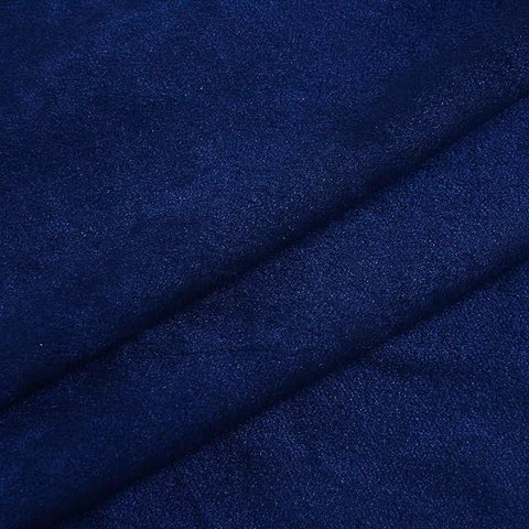 Blue velvet curtain
