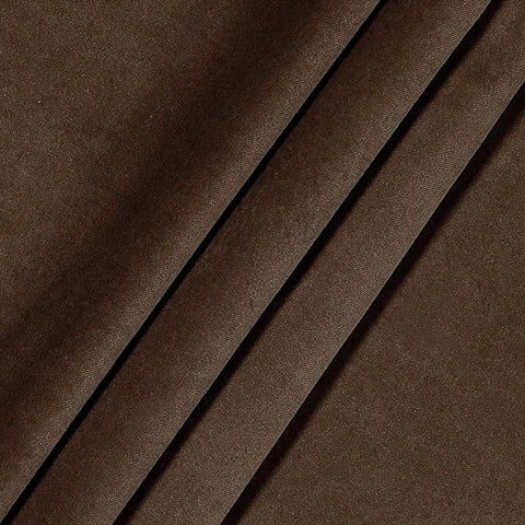 Dark brown velvet curtain
