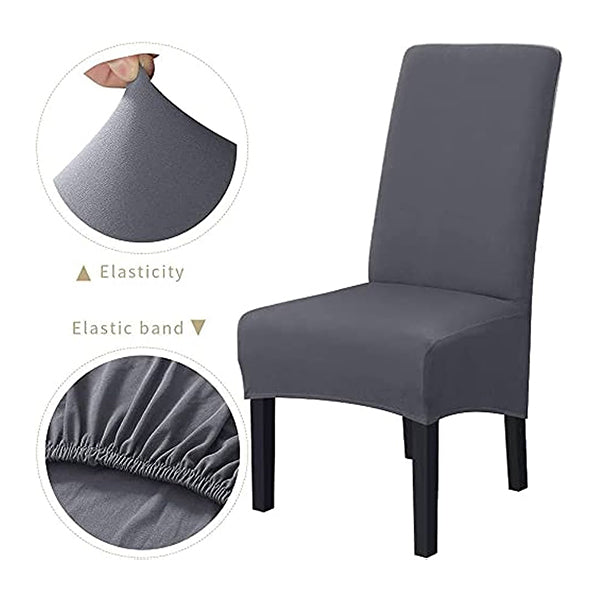 Dining room chair cover grey