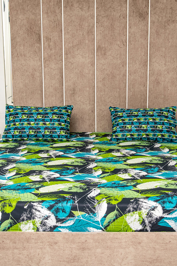 Green garden 100% cotton bedsheet