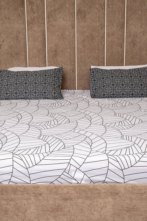 Chic noir 100% percale bedsheet