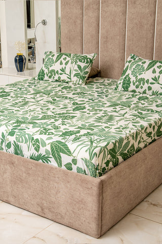 Greenery 100% percale bedsheet