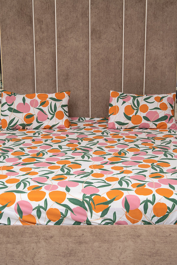 Peaches 100% percale bedsheet