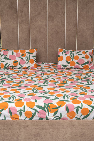 Peaches 100% percale bedsheet