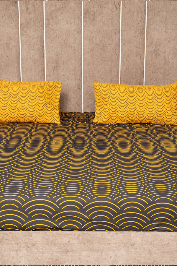 Mellow glow 100% cotton bedsheet