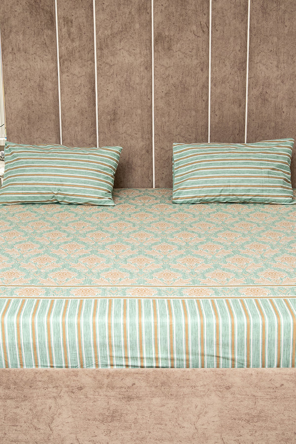 Green oasis 100% cotton bedsheet