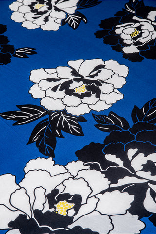Midnight blooms 100% cotton satin bedsheet