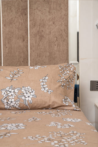 Floral bliss 100% percale bedsheet