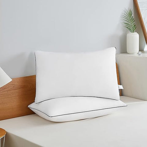 Staple fibre pillow